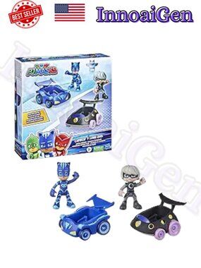 PJ Masks Hasbro Battle Racers Catboy vs Luna Girl Figure and Vehicle Set New NWT